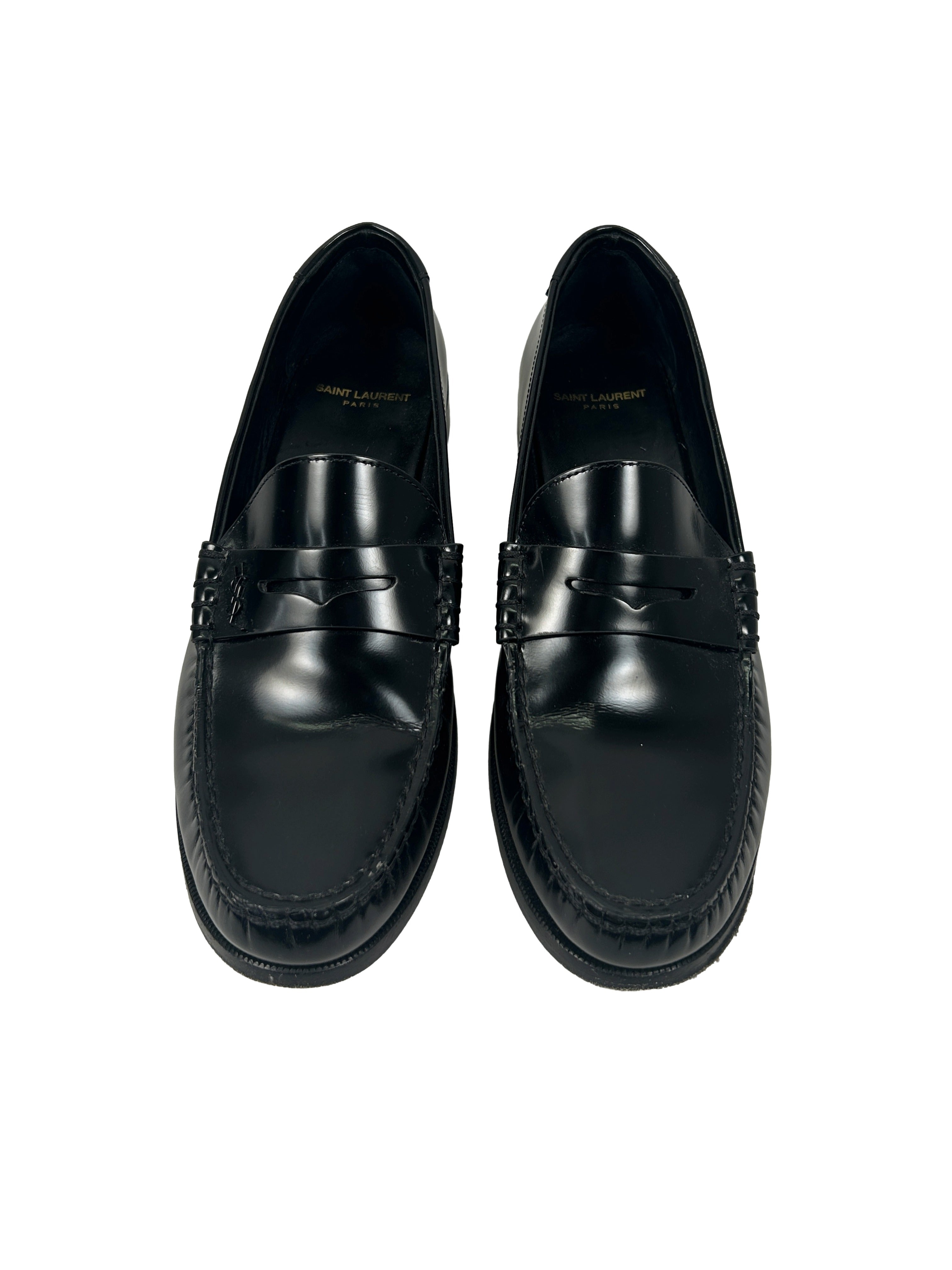 Saint Laurent Size 42 "Le Loafer" Penny Loafers