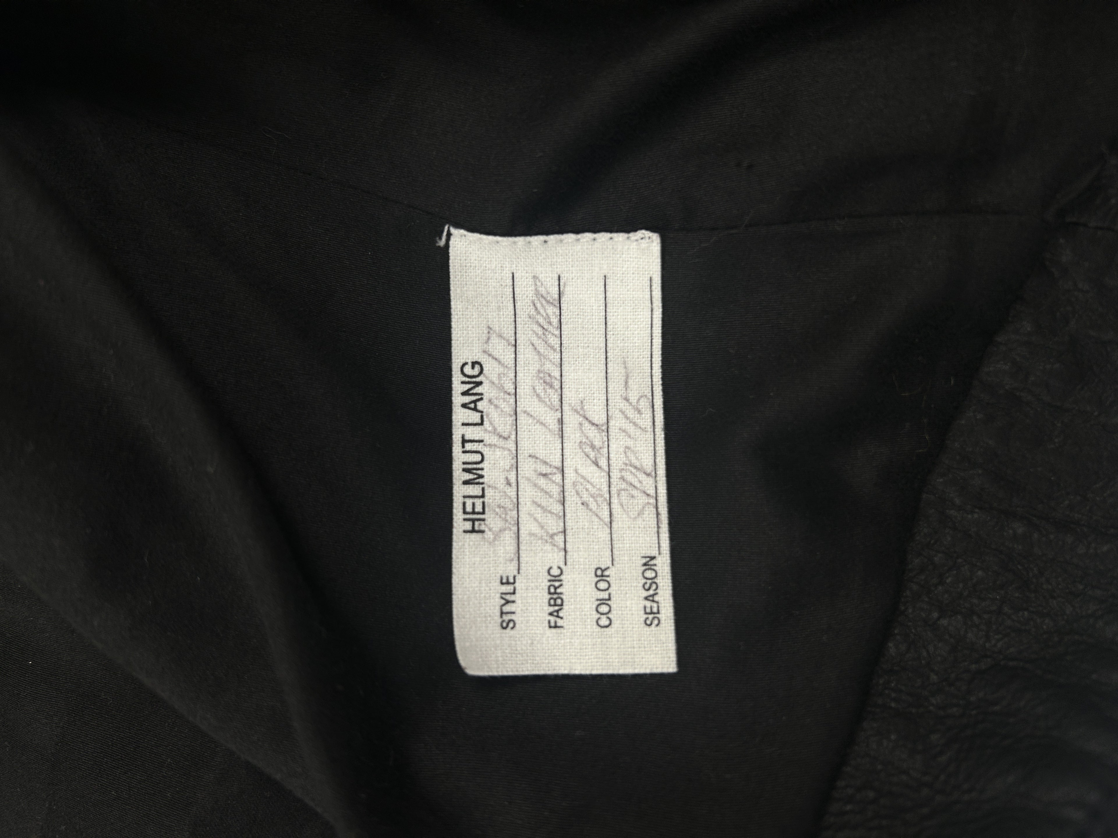 Helmut Lang Spring 2015 Sample Leather Jacket