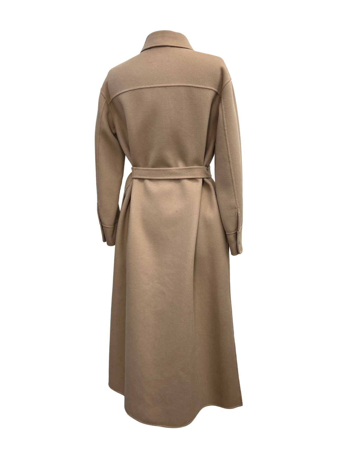 'S Max Mara Size 2 Belted Wool Coat