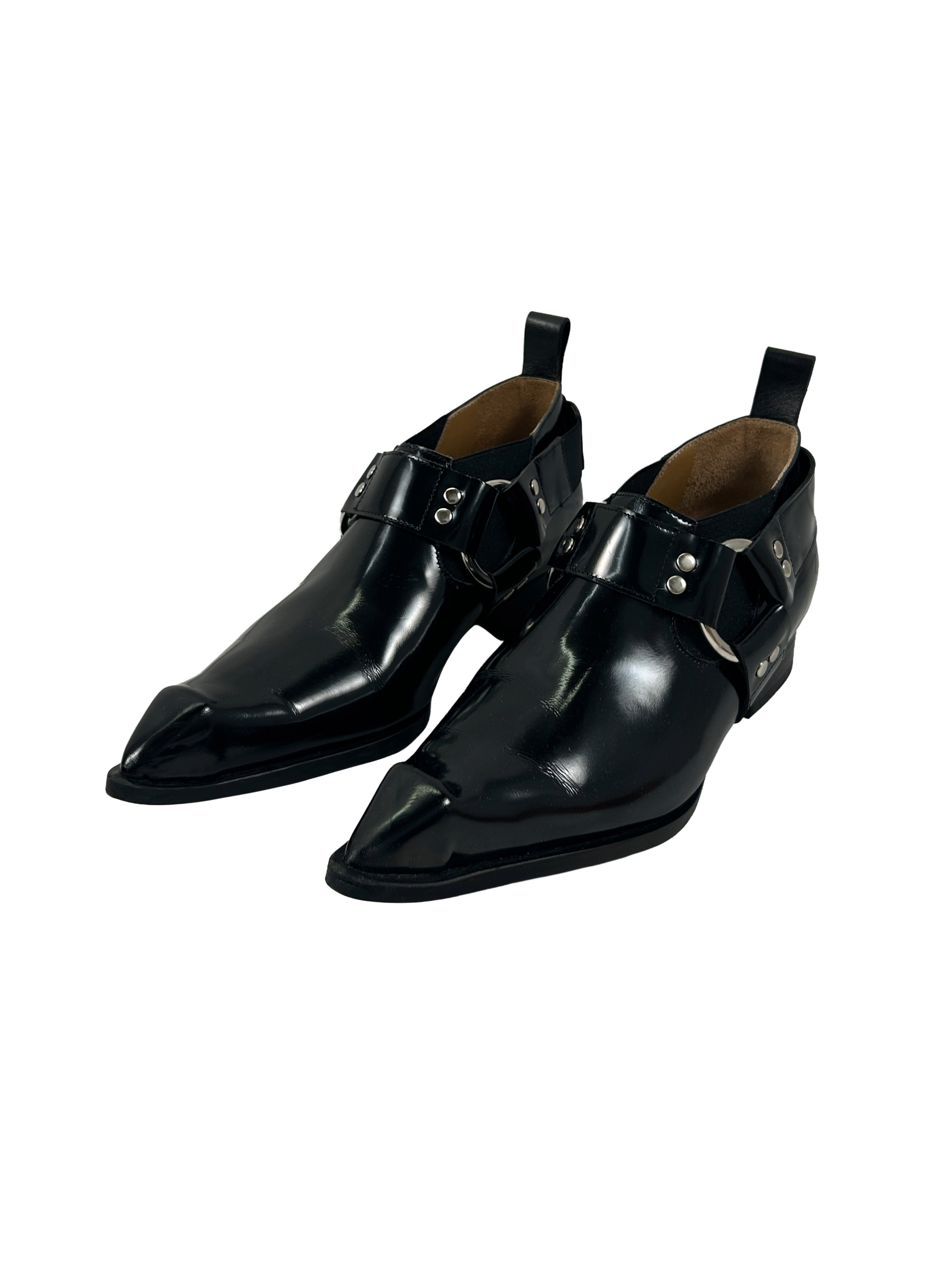 John Fluevog Size 6 Priscilla Harness Swordfish Shoes