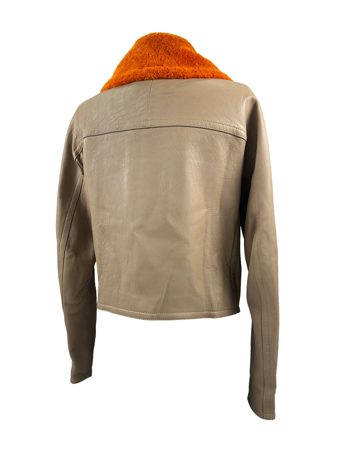 3.1 Phillip Lim Size 0 Shearling Leather Jacket