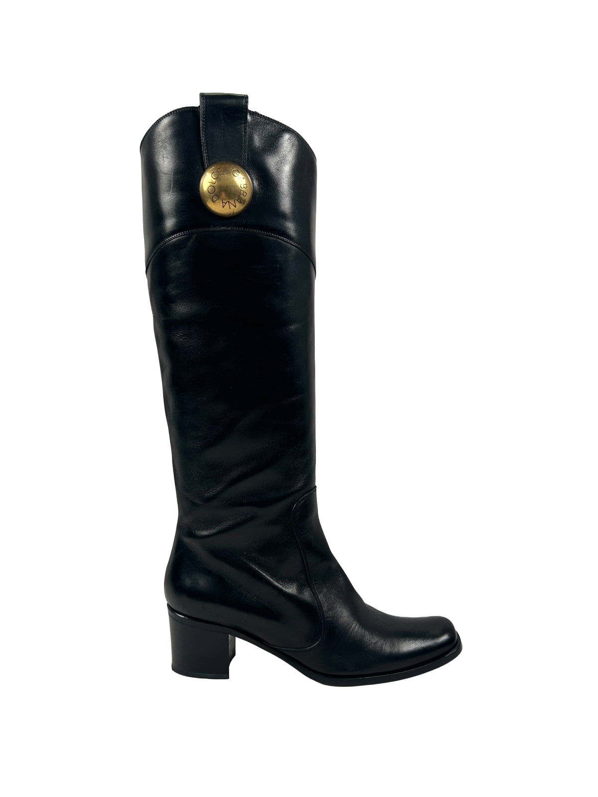 Dolce & Gabbana Size 36.5 Leather Riding Boots