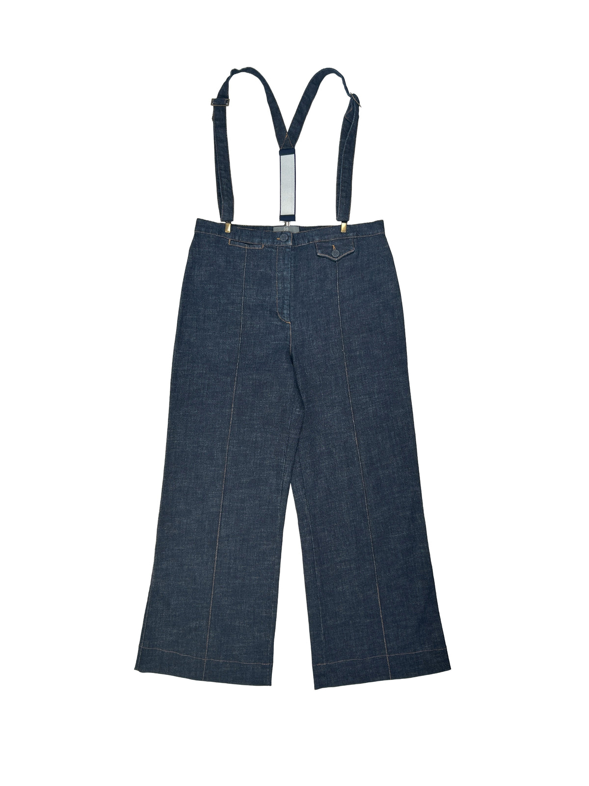 McQ Alexander McQueen Size 48 Flared Suspender Jeans