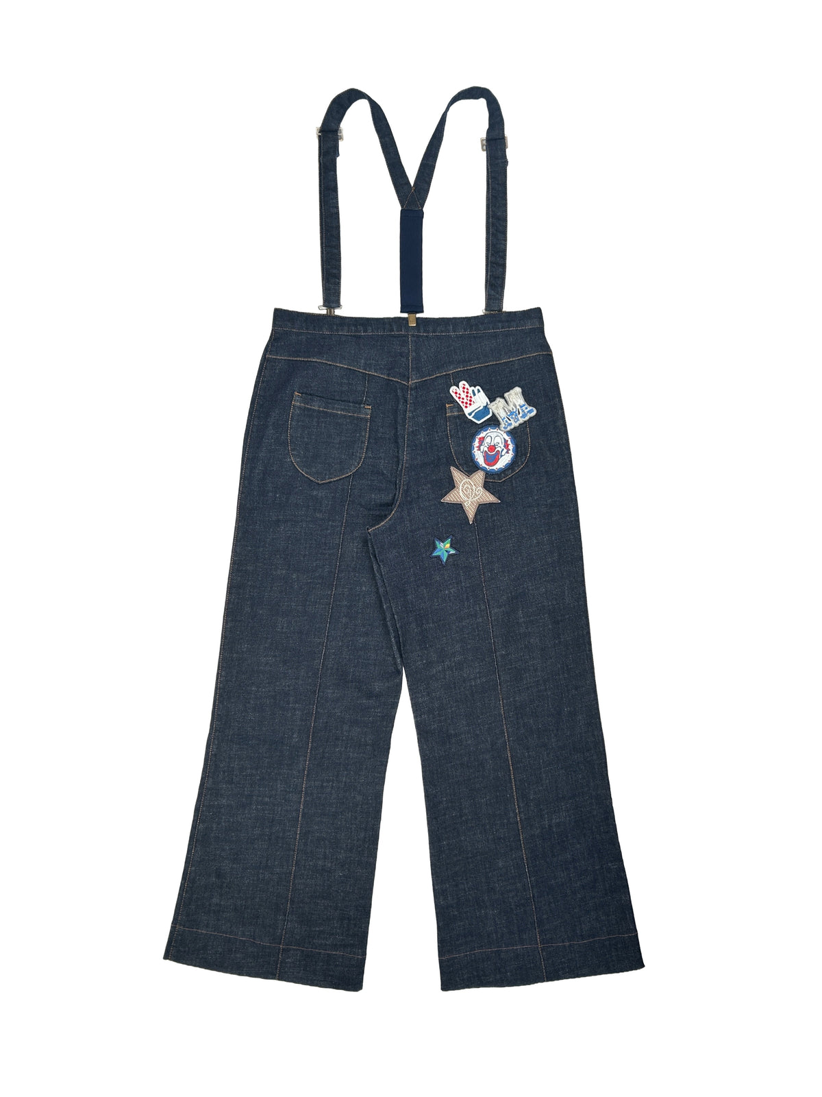 McQ Alexander McQueen Size 48 Flared Suspender Jeans