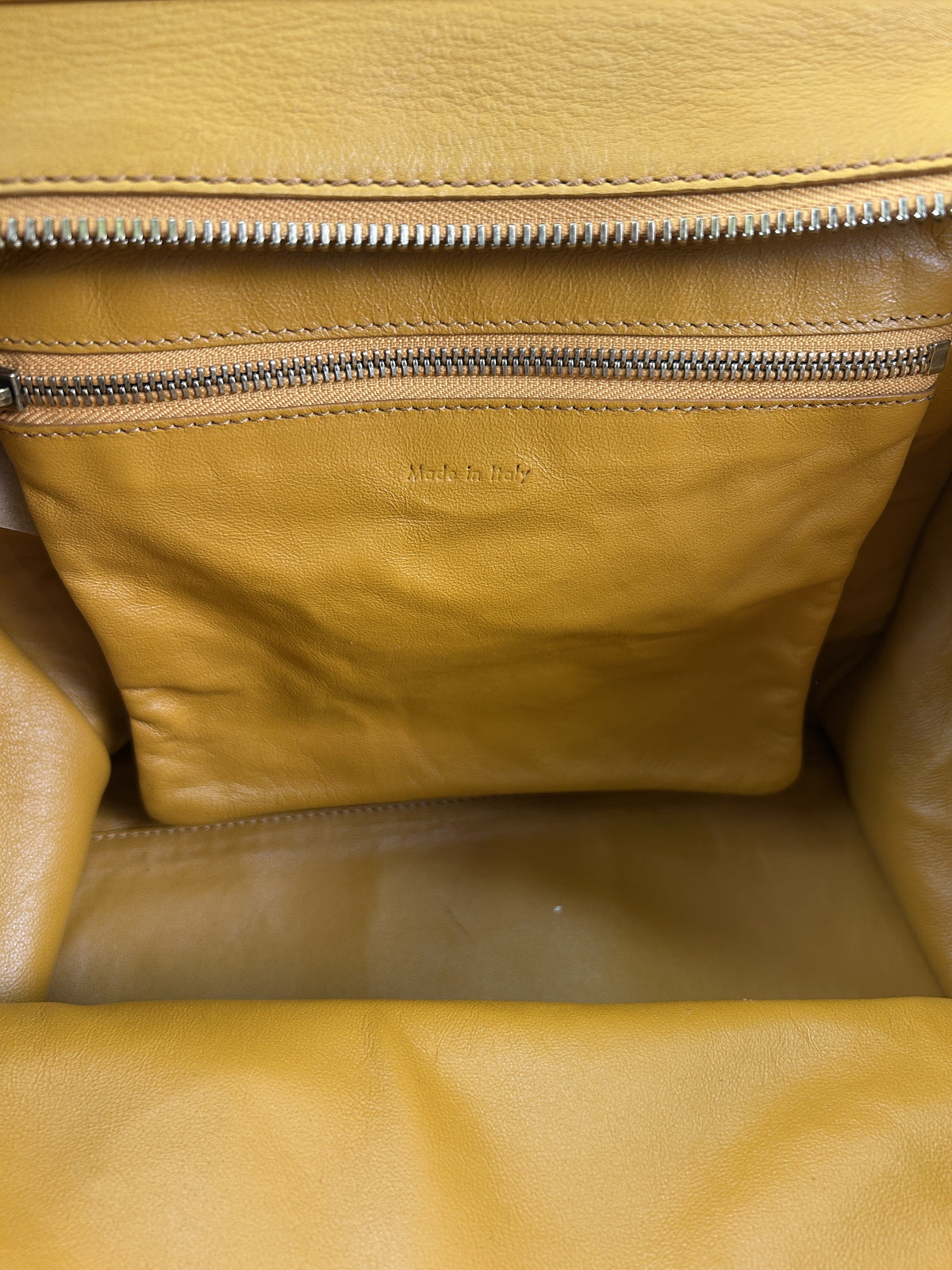 Celine Yellow Mini Luggage Tote Bag