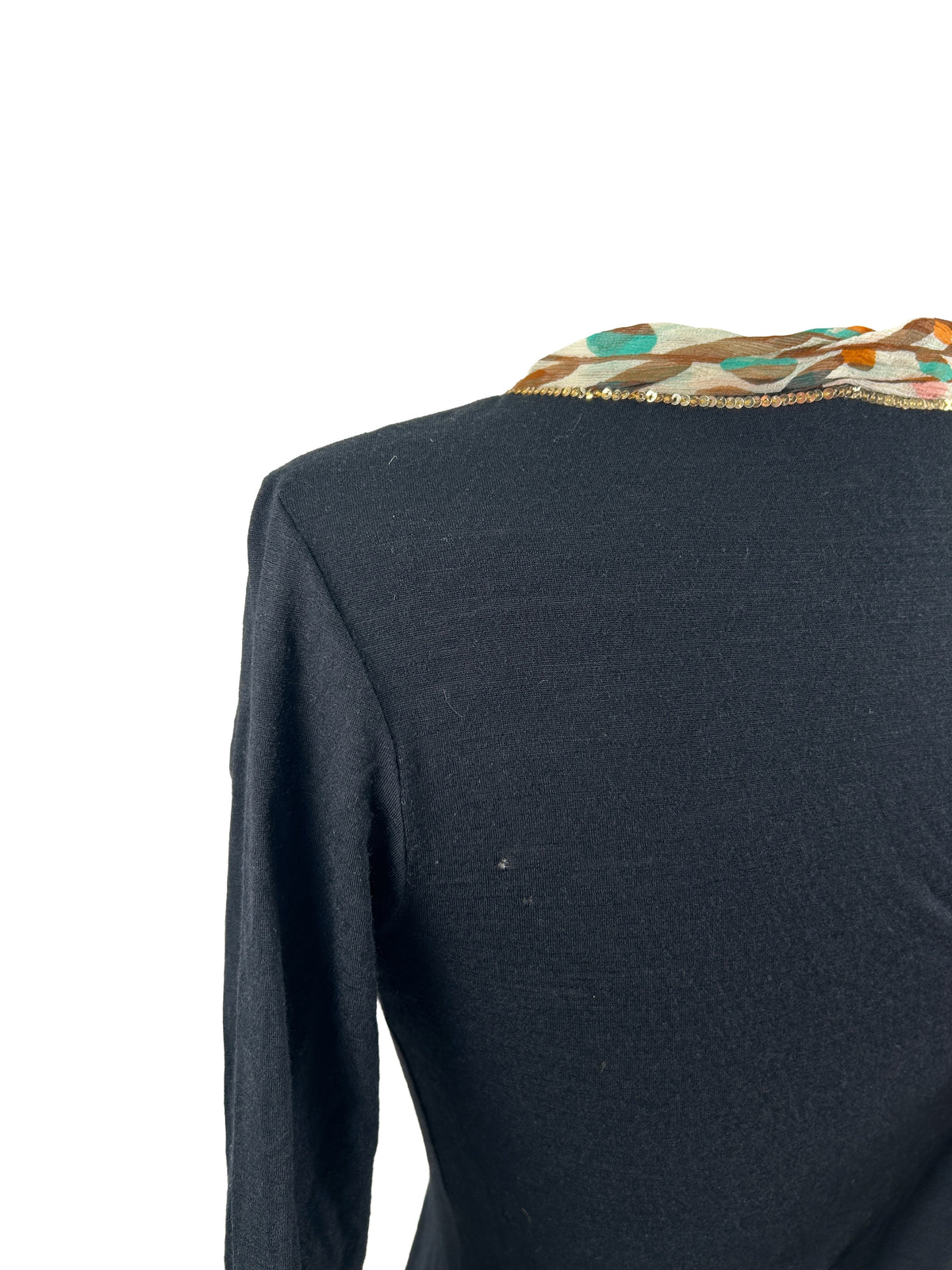 Missoni Chiffon Trimmed Long-Sleeve Top