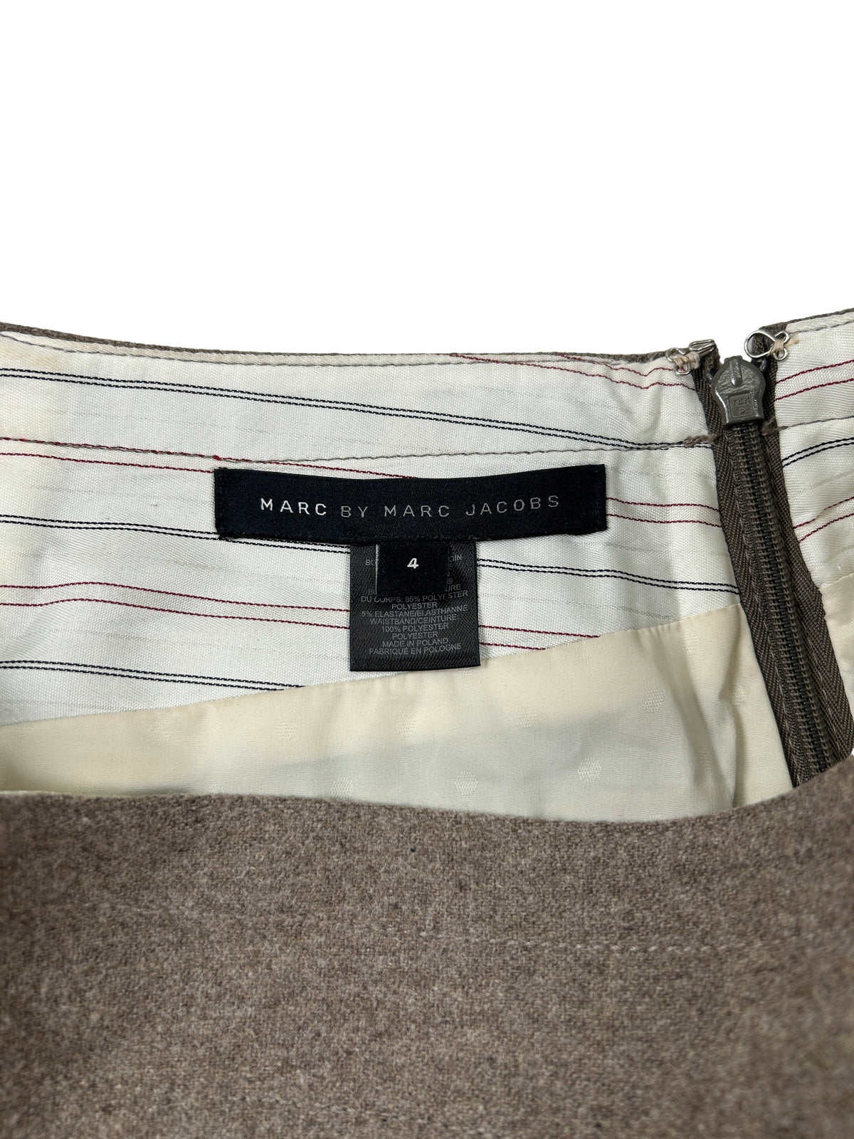 Marc by Marc Jacobs Size 4 Wool Flared Skirt