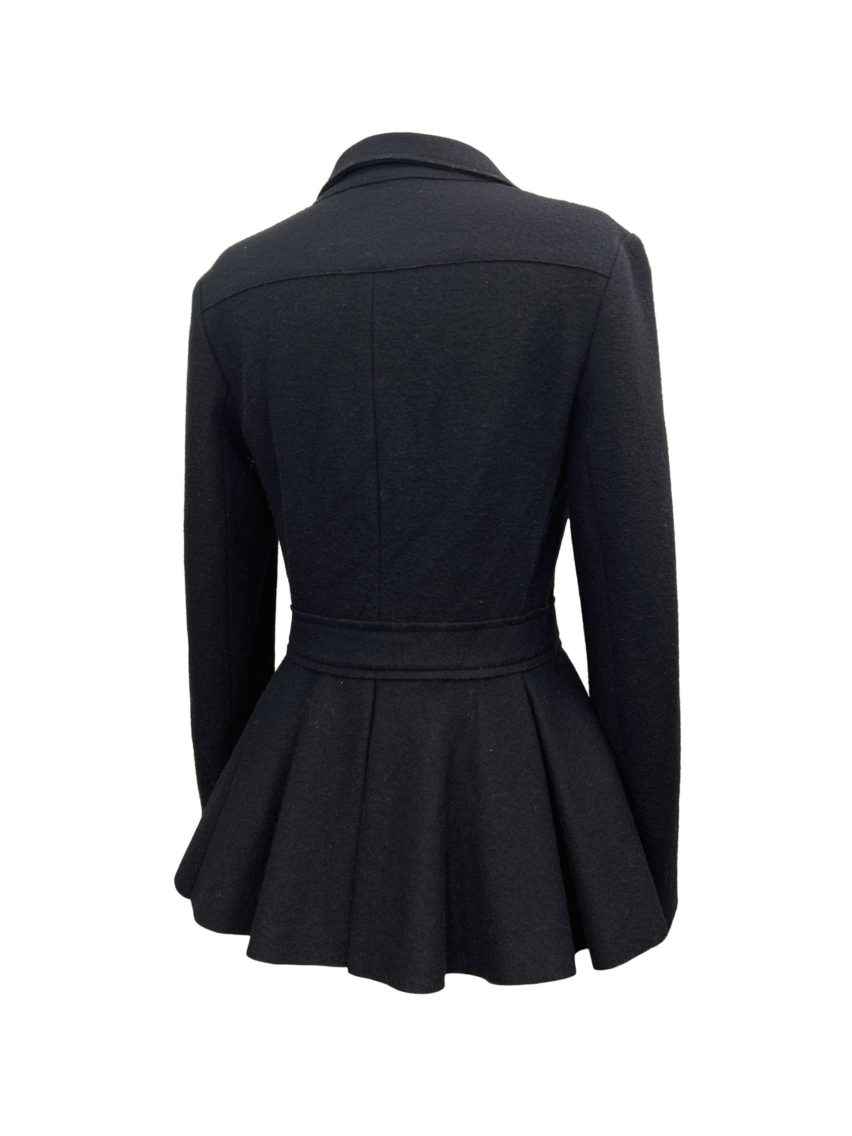 Prada Size 42 FW 2008 Felt Corset-Paneled Jacket
