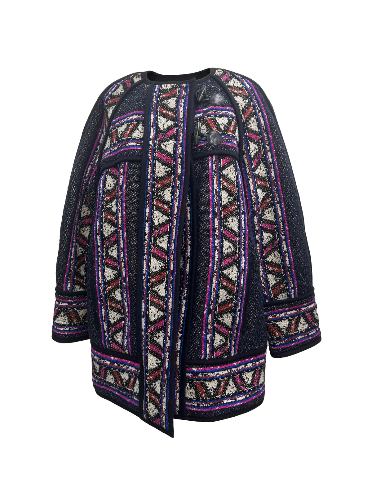 Isabel Marant Size 1 FW15 Driest Tribal-Woven Coat