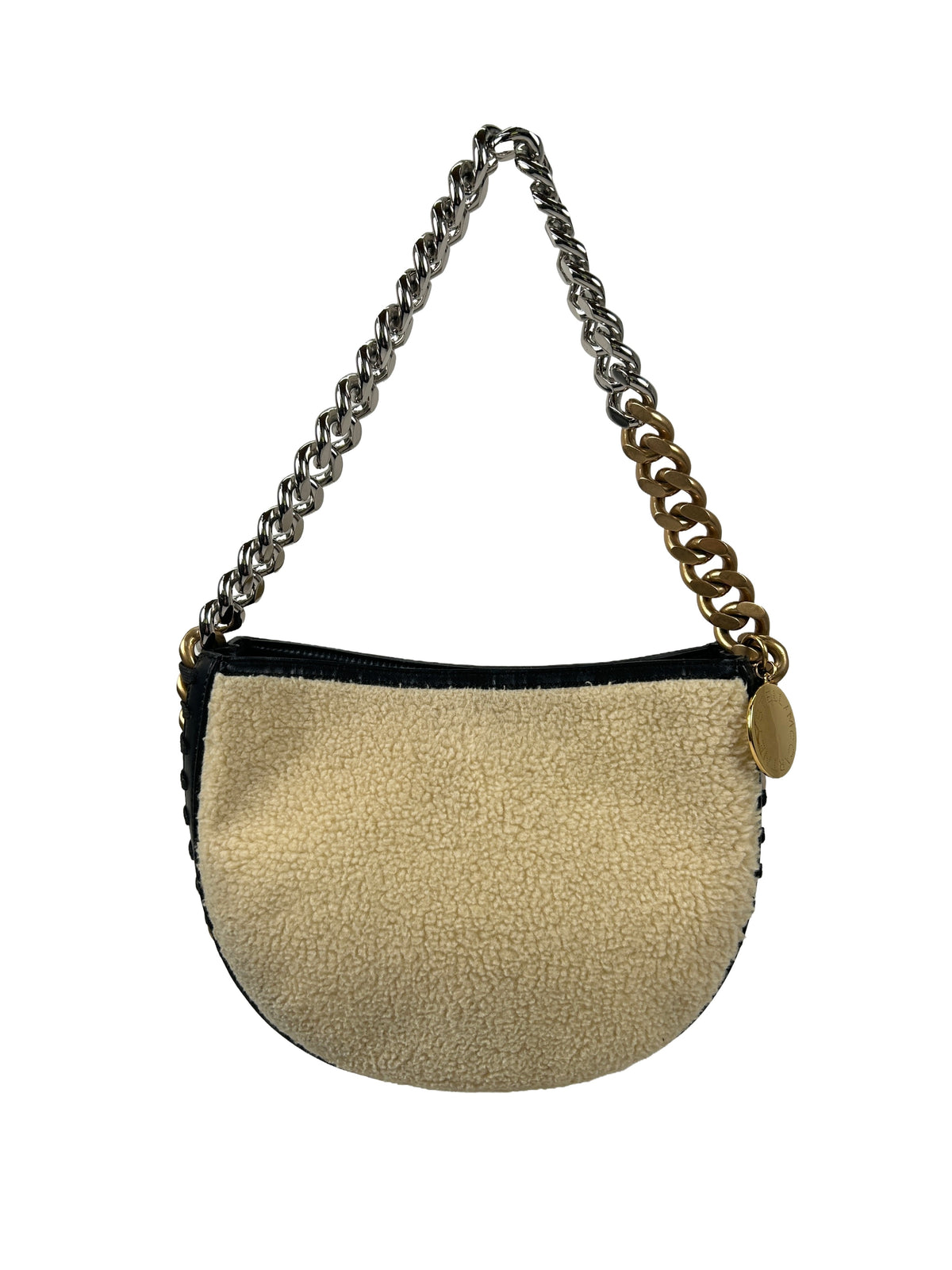 Stella McCartney Frayme Faux-Shearling Bag