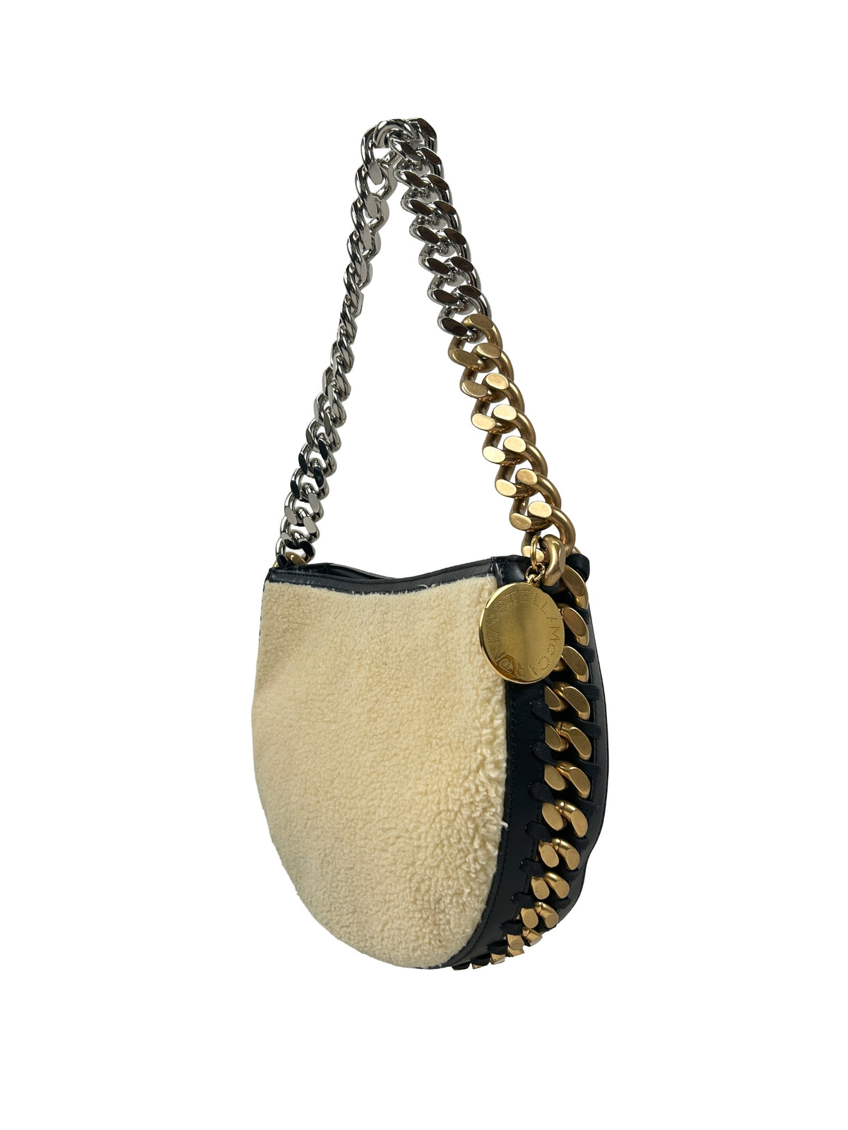 Stella McCartney Frayme Faux-Shearling Bag