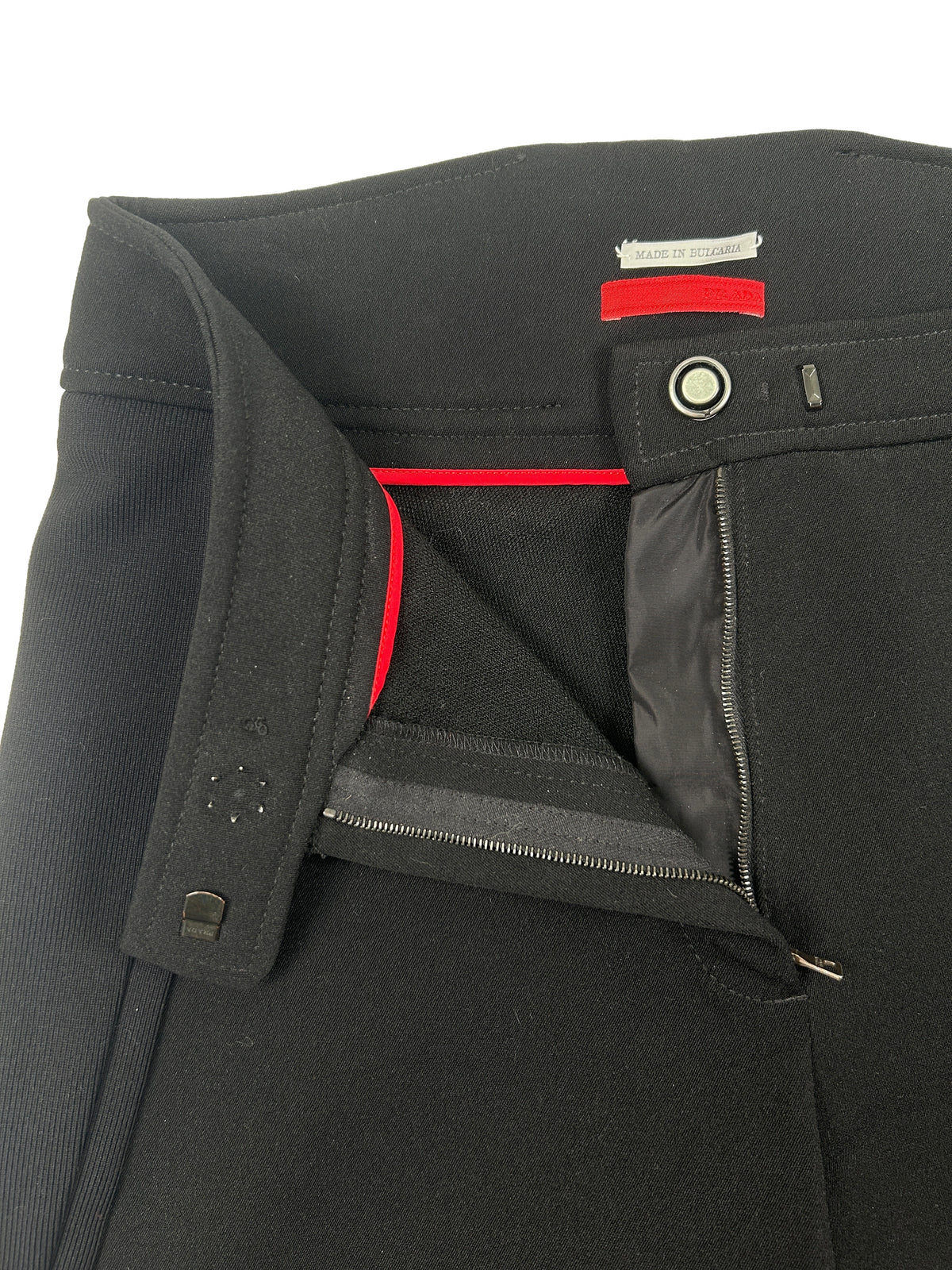 Prada Size 40 Black Flare Leg Ski Pants
