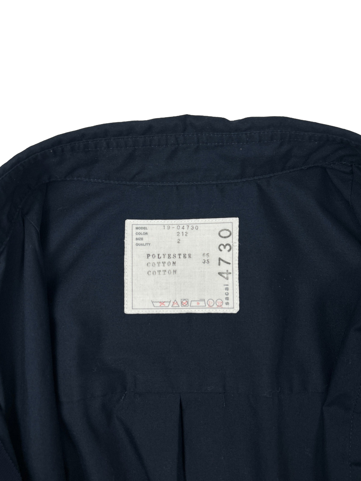 Sacai Size 2 Hybrid Docking Shirt-Coat