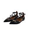 Valentino Size 37 Caged Ballet Flats