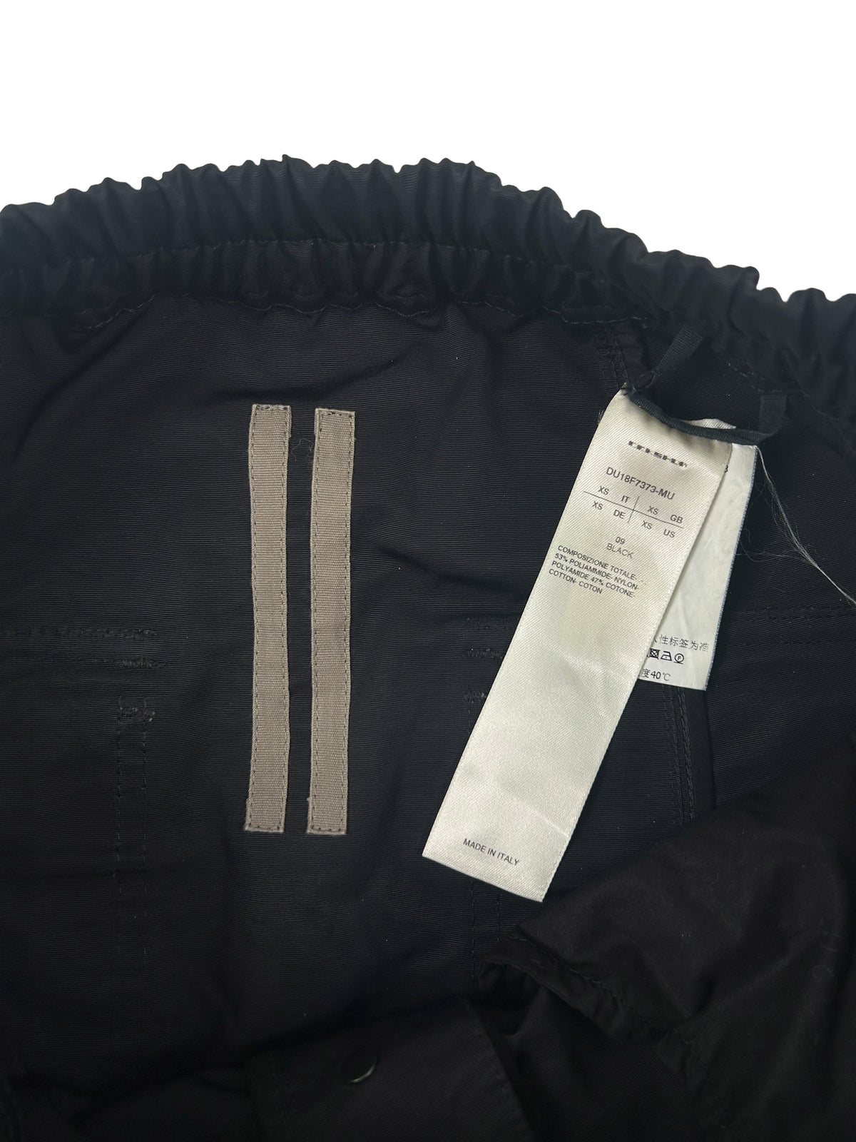 Rick Owens DRKSHDW Size XS Drawstring Cropped Trousers