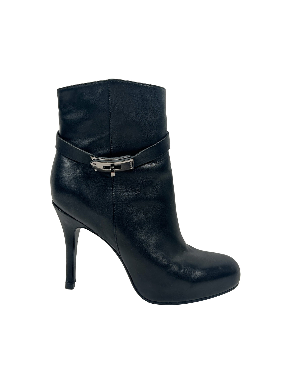 Hermes Size 38 Turn-Lock Stiletto Ankle Boots