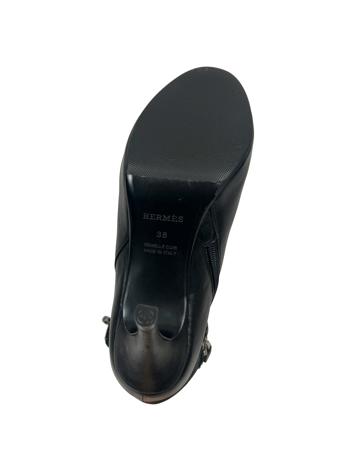 Hermes Size 38 Turn-Lock Stiletto Ankle Boots