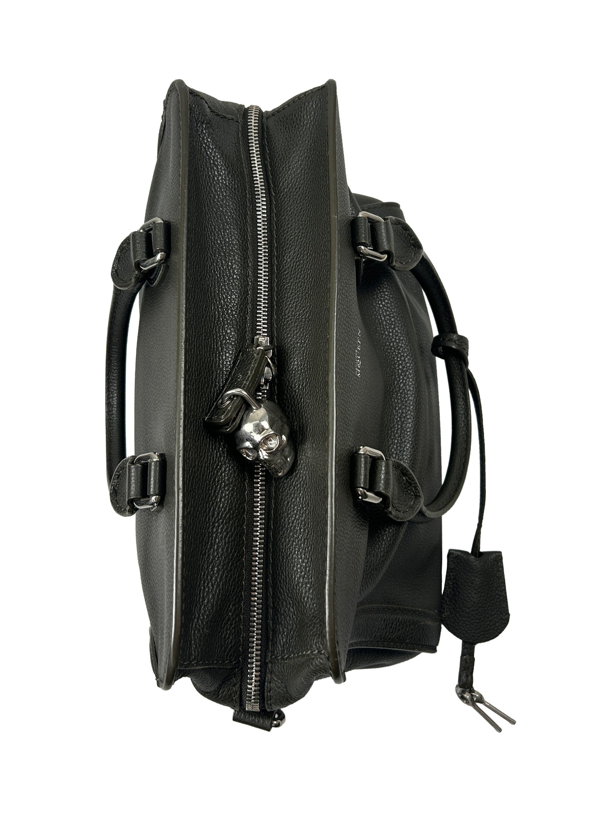 Alexander McQueen Pebbled Leather Small Skull Padlock Bag