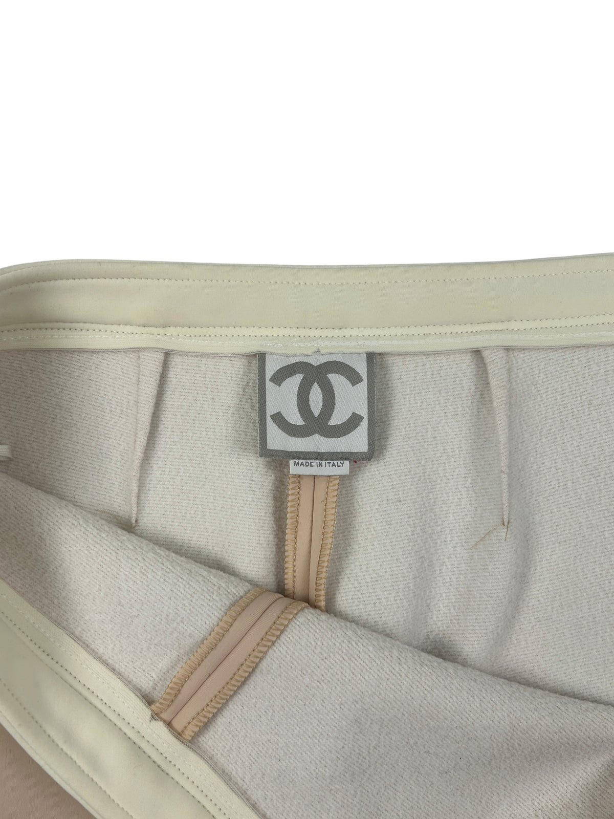Chanel Size 36 Vintage 2001 Peach Neoprene Ski Pants