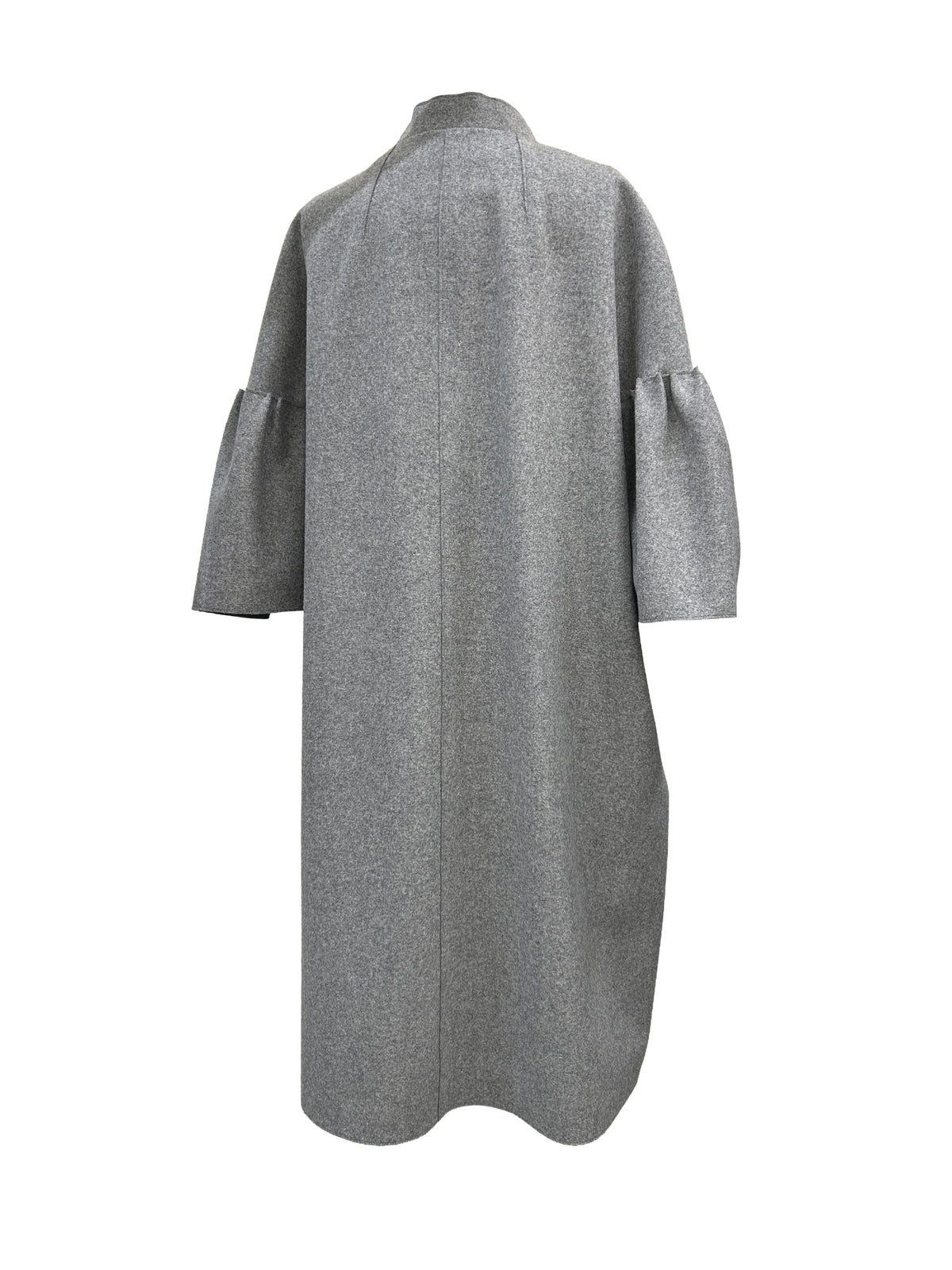 Yves Saint Laurent Size 38 Wool Flounce Sleeve Coat