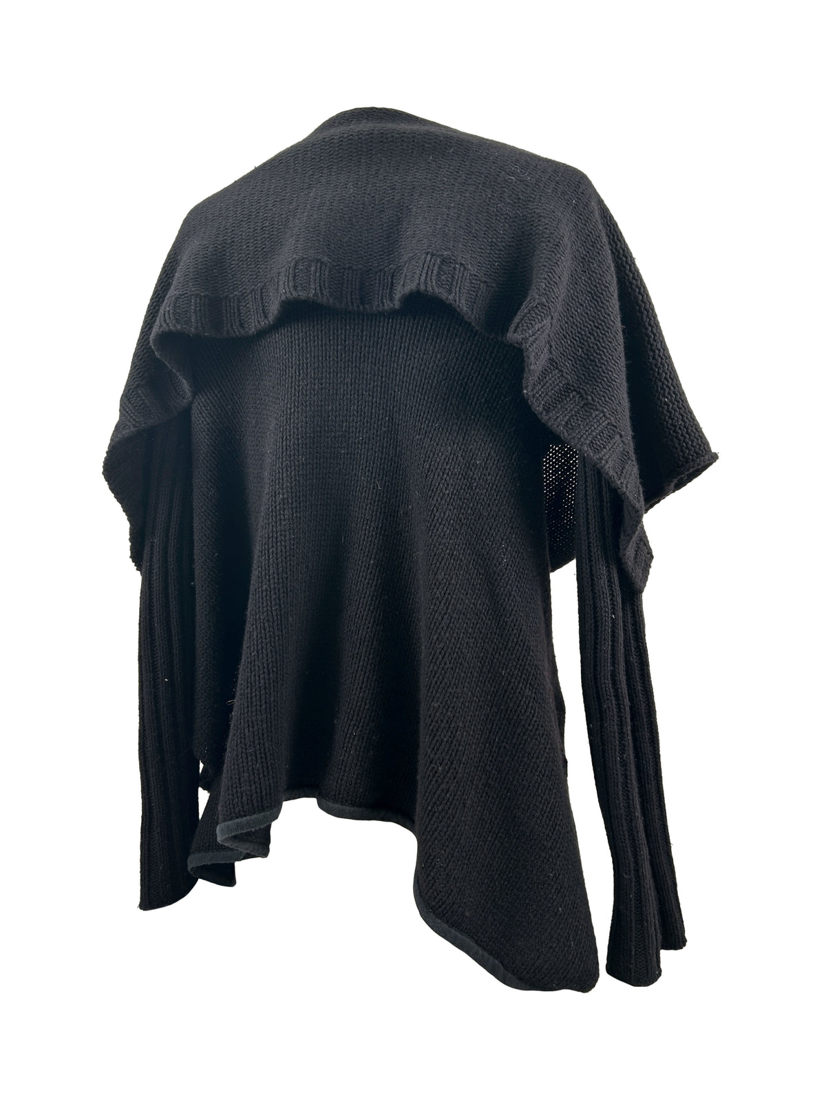 Rick Owens Size 4 FW 04 Draped Open-Front Cardigan