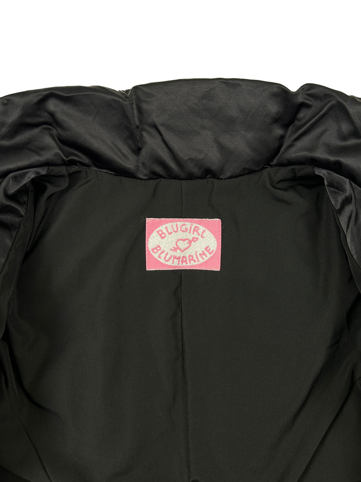 Blugirl Blumarine Size 38 Satin Lace-Trimmed Puffer Jacket