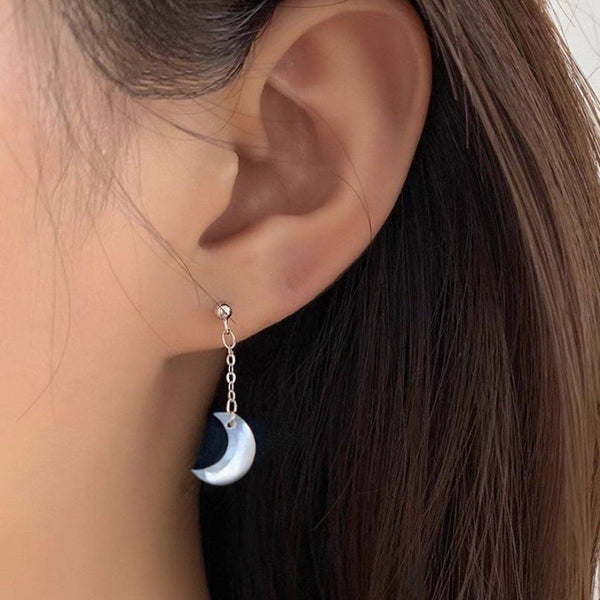 Moon Mother of the Pearls Stud Earrings