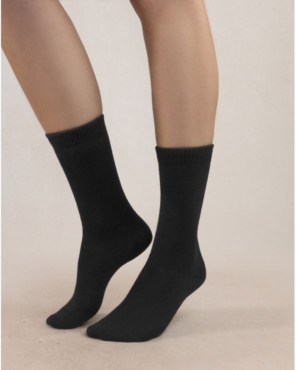 Bleuforet Wool &Cashmere socks - Black - Size 39/41