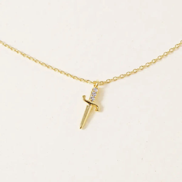 Gold Blade Away, Necklace