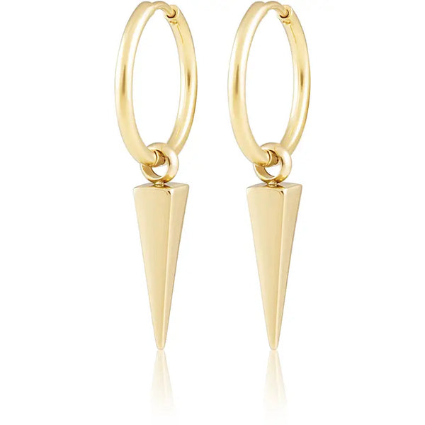Aria Spike Hoops - Gold
