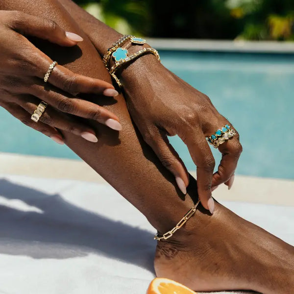 Bezel Heart Ring - 8