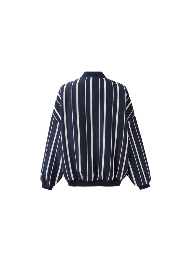 FRNCH Navy Blue MAVERICKS Bomber Jacket