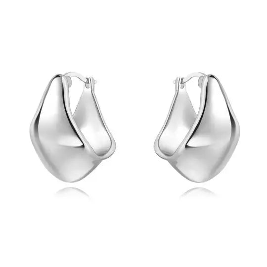 Carson Hoop Earring - Silver