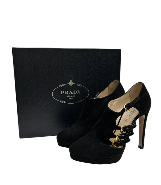 ADM W's JT winter Designer sz7 Prada blk ASIS heels Dw shoes