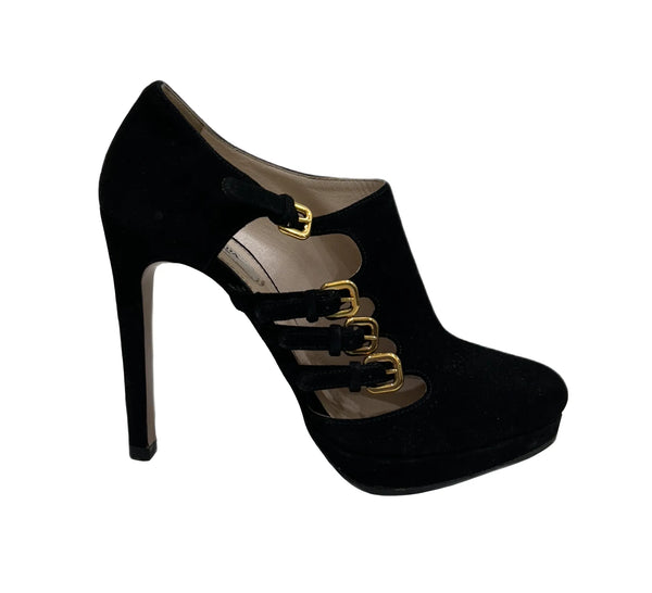 ADM W's JT winter Designer sz7 Prada blk ASIS heels Dw shoes