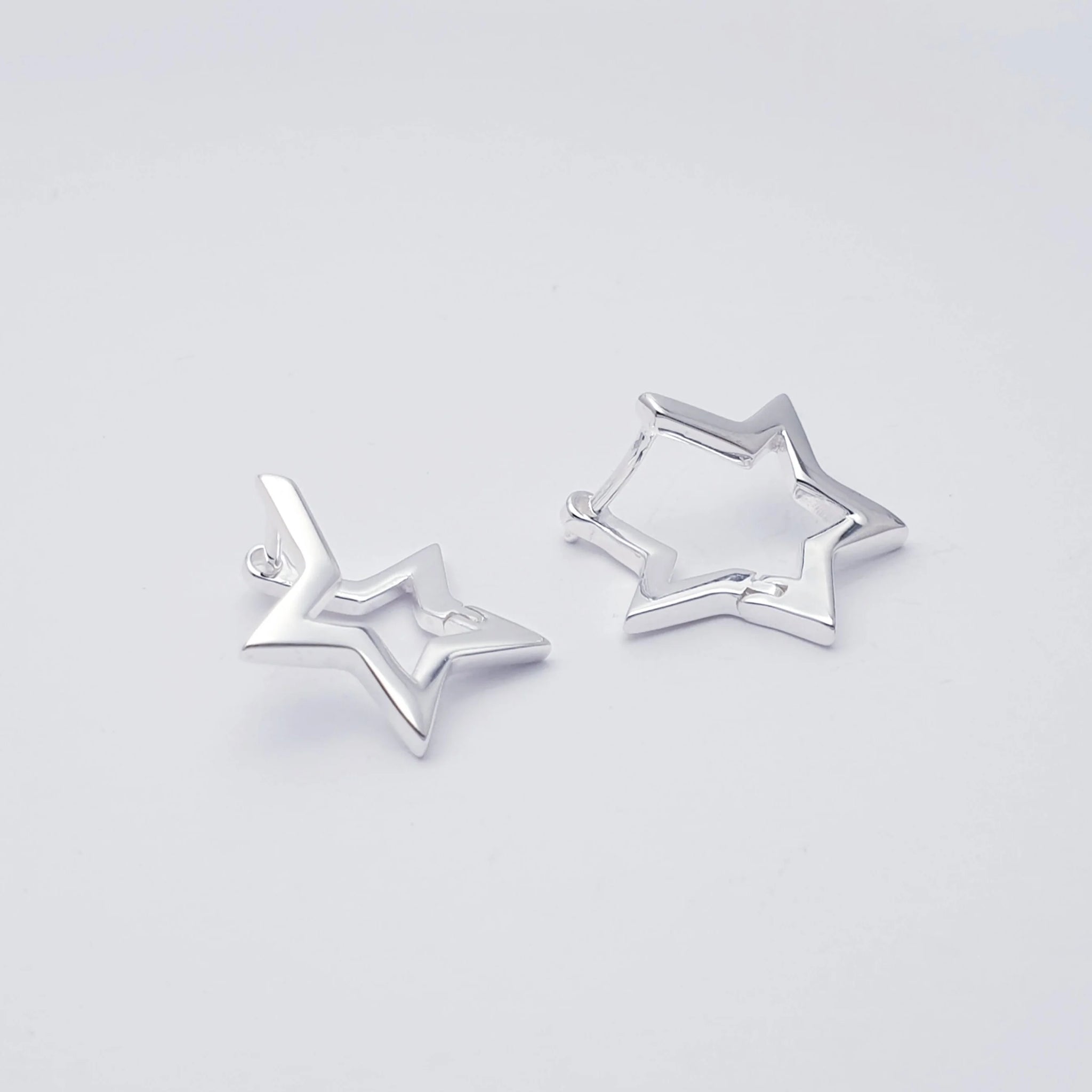 Star Huggies Silver Plated