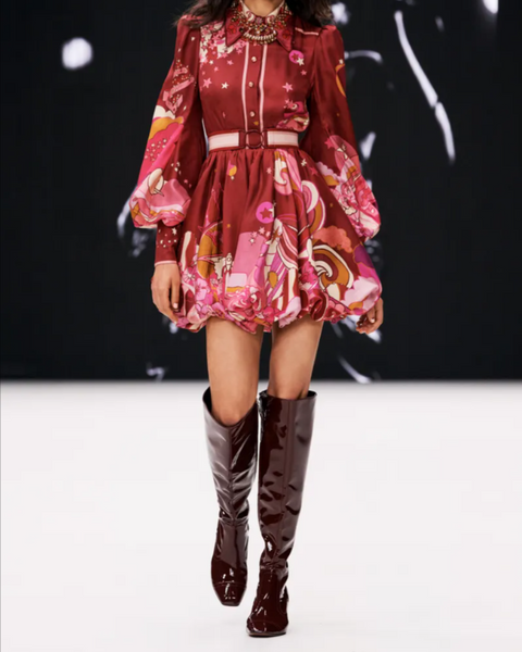 Zimmermann Size 2 FW 2021 Concert Bubble Shirt Dress