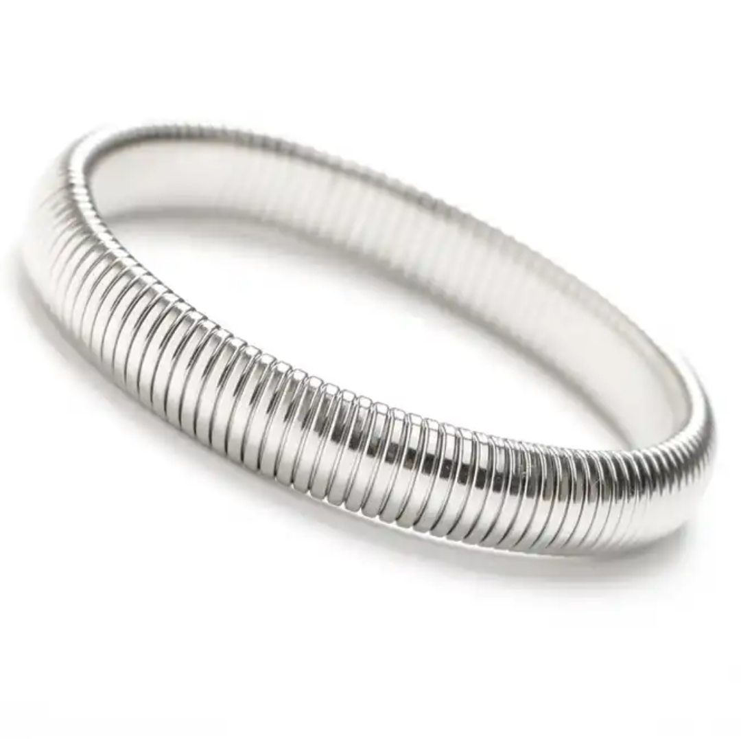  Cobra Stretch Bangle Bracelets-Stainless Steel Stretch
