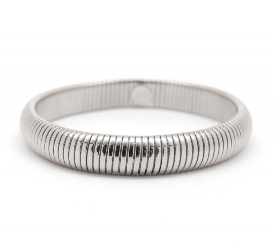  Cobra Stretch Bangle Bracelets-Stainless Steel Stretch