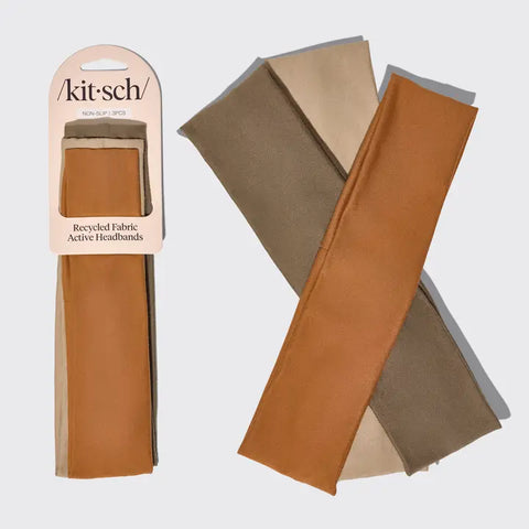 Recycled Fabric Active Headbands 3pc Set- Sedona