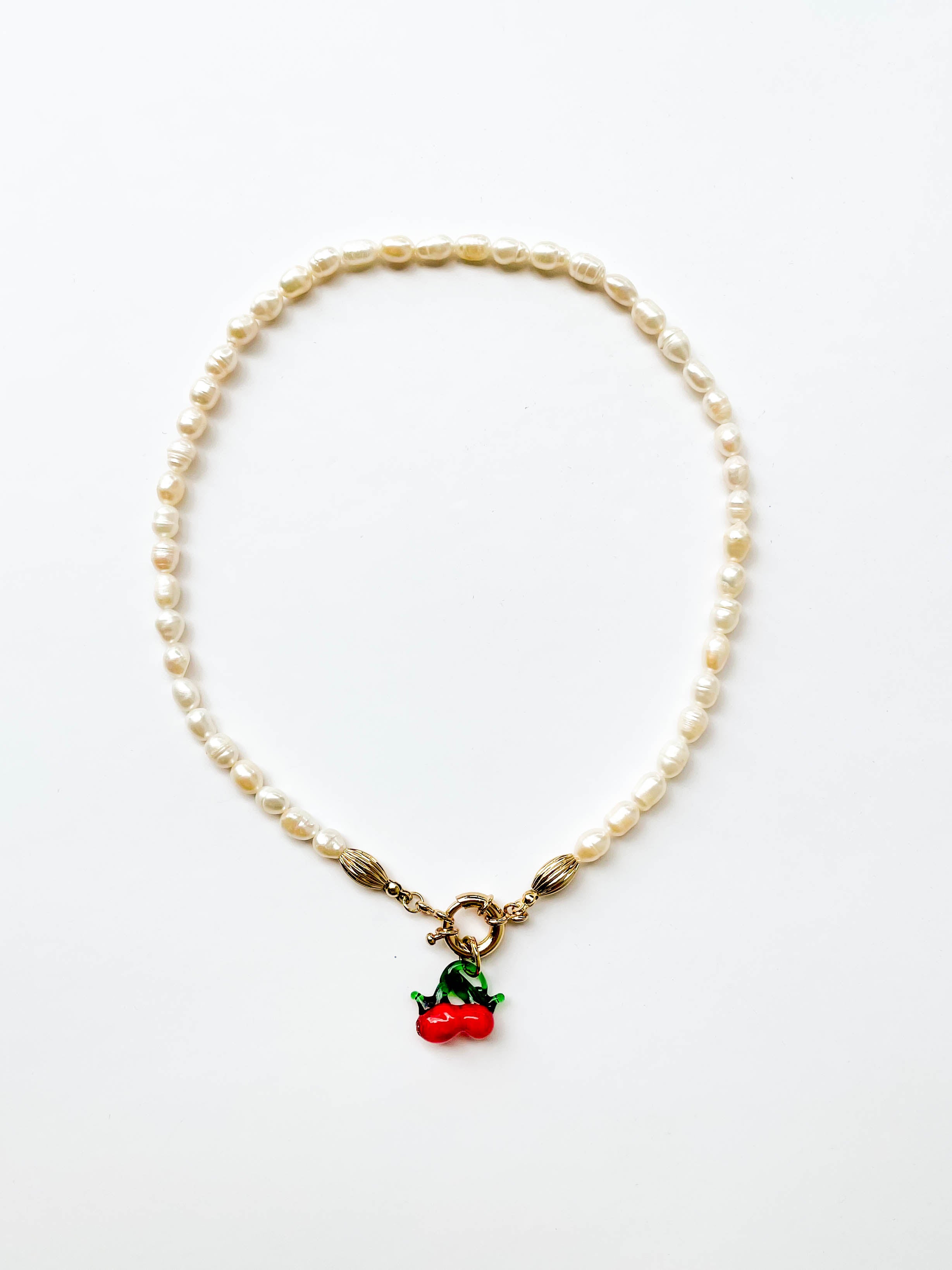 Cherry + Pearl Belcher Necklace