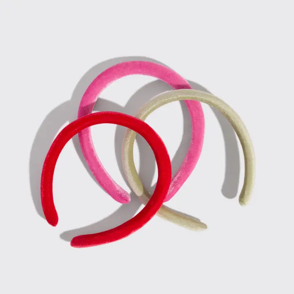 Holiday Velvet Headband 3pc Set