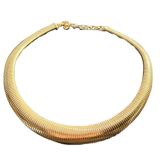 Omega Cobra MEGA- Collar necklace- Stainless Steel 