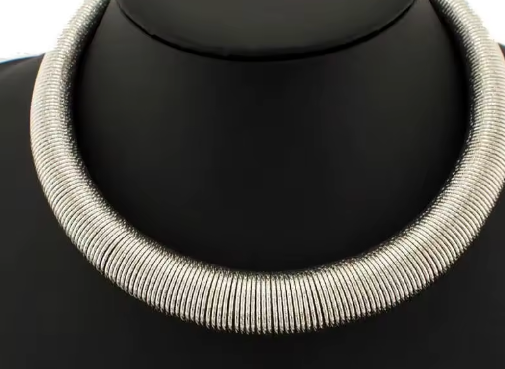 Omega Cobra MEGA- Collar necklace- Stainless Steel 