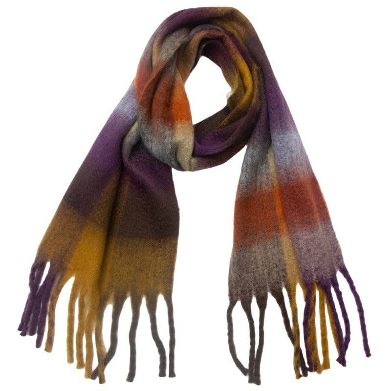 Tassel Scarf - Brown