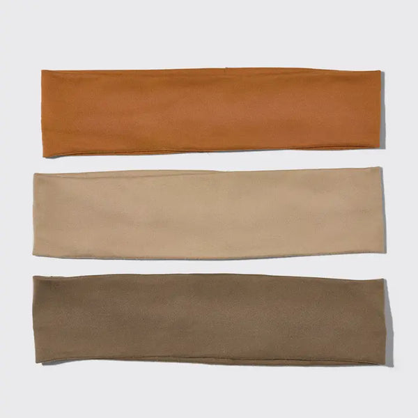 Recycled Fabric Active Headbands 3pc Set- Sedona