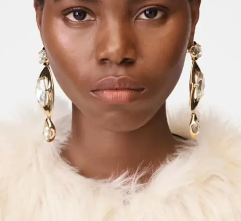  Mod Drop Earring- Steel 14K Juicy Stones