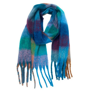 Tassel Scarf - Blue