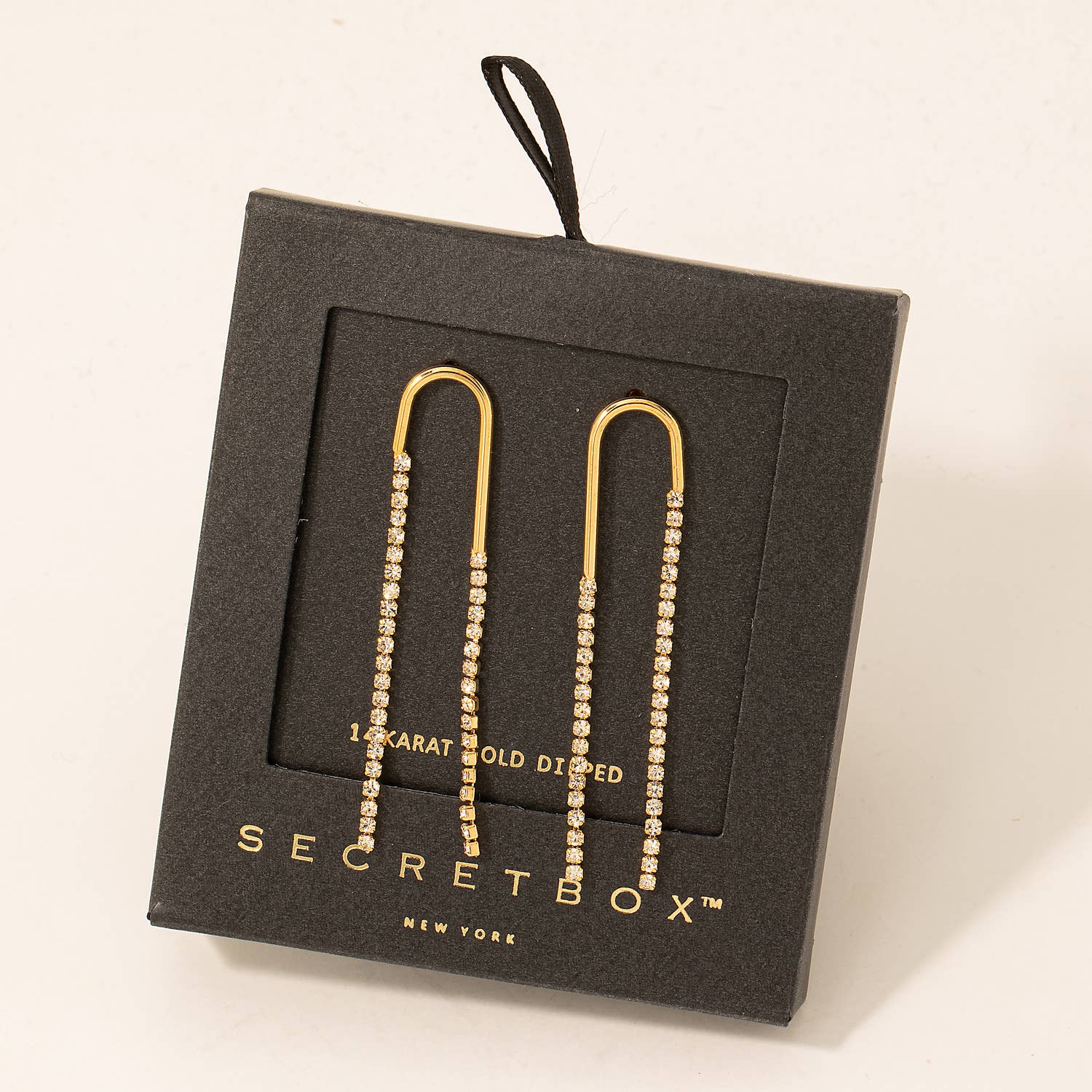 Secret Box Studded Drop Earrings