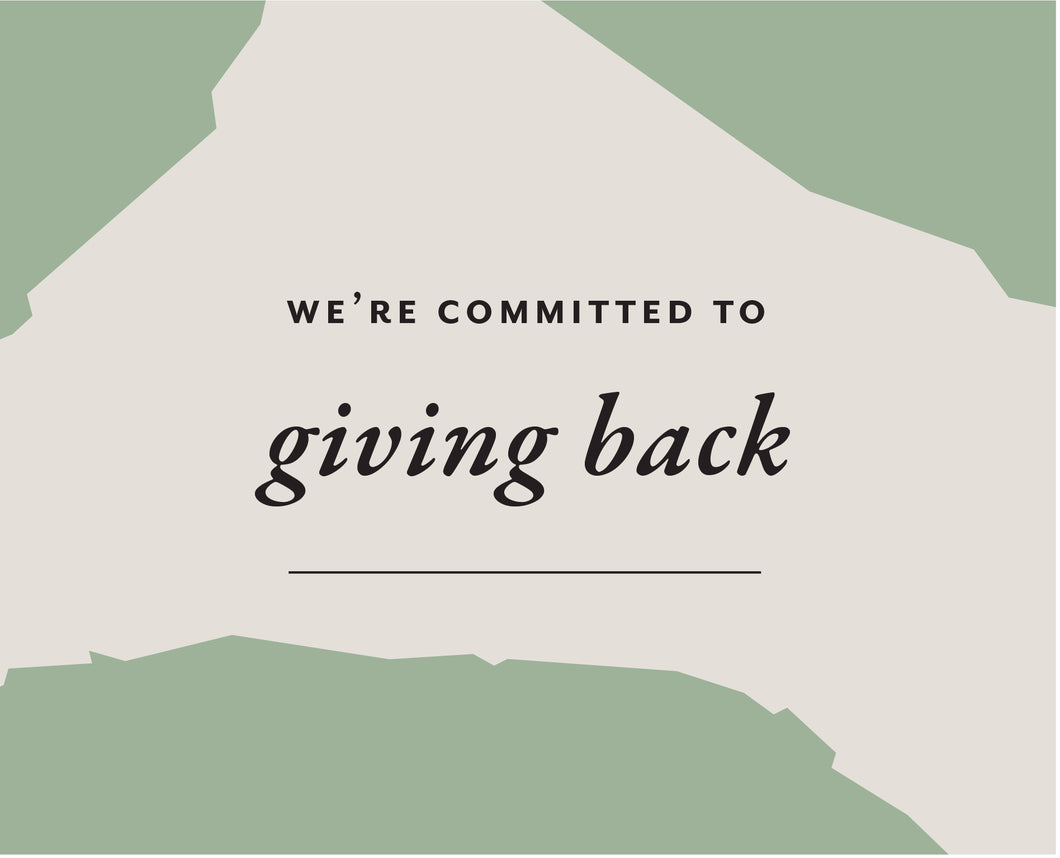 Giving Back